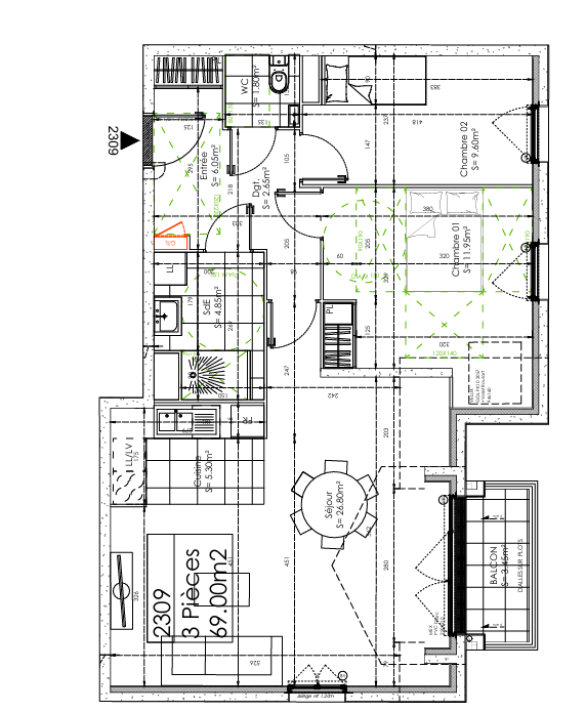 Voir la photo 1/2 du type apartment à Osny