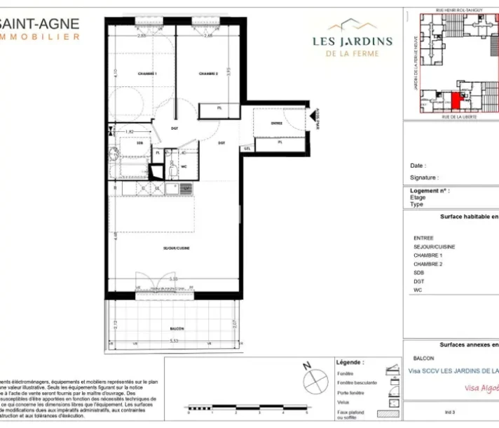 Voir la photo 1/2 du type apartment à Grigny