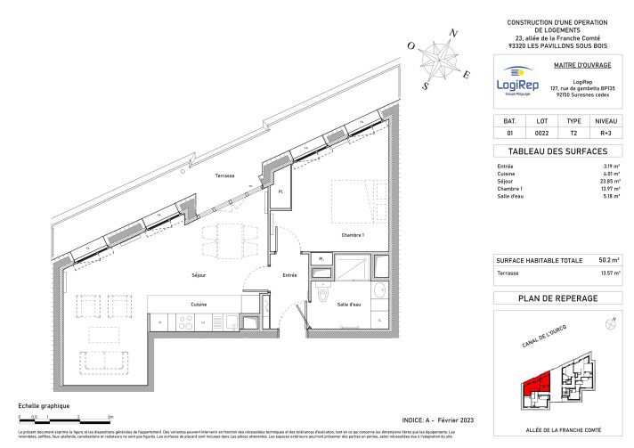 Appartement à Les Pavillons-sous-Bois